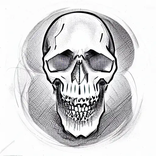 Skull Lamp tattoo design idea