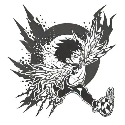 haikyuu spiking + fly tattoo design idea