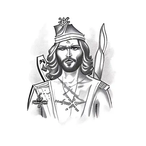 le saint christophe , le saint patron et protecteur des voyageurs tattoo design idea