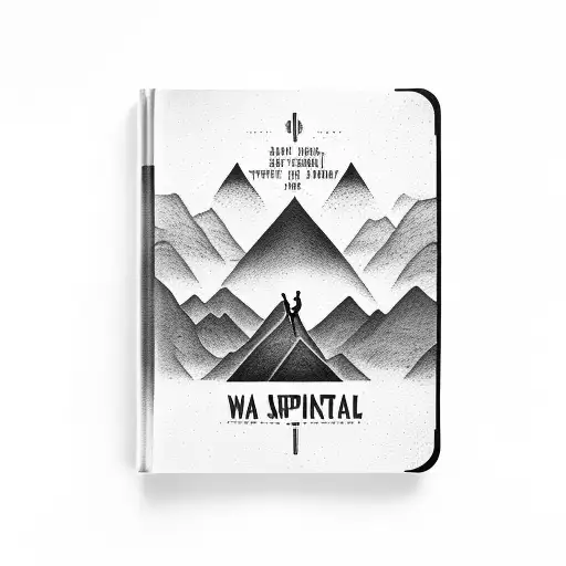 Will Supernatural book cover: The book cover features a man standing in front of a mountain range. The man is holding hi tattoo design idea