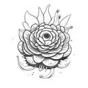 a flowering venus flytrap tattoo design idea