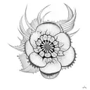 a flowering venus flytrap tattoo design idea