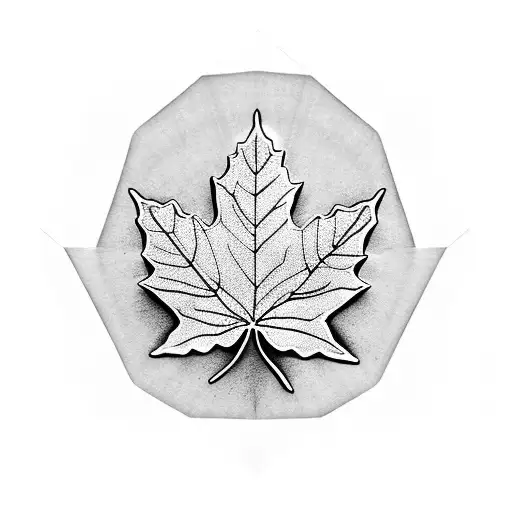 Maple Leaf tattoo design idea
