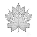 Maple Leaf tattoo design idea