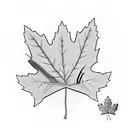 Maple Leaf tattoo design idea