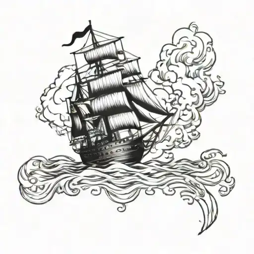 burn the ships  tattoo design idea