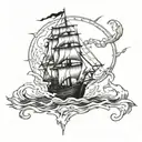 burn the ships  tattoo design idea