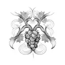 grape vine  tattoo design idea