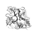 grape vine  tattoo design idea
