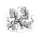 grape vine  tattoo design idea