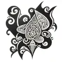 queen of spades tattoo design idea