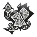queen of spades tattoo design idea