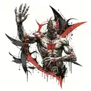 Samael becoming Lucifer tattoo design idea