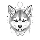 shiba inu tattoo design idea