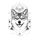 shiba inu tattoo design idea