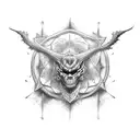 a graph of diminishing returns  tattoo design idea