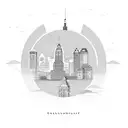 Columbus Ohio skyline tattoo design idea