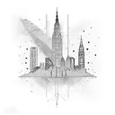 Columbus Ohio skyline tattoo design idea