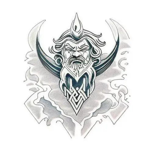 norse gods tattoo design idea