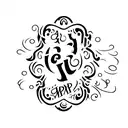 A minimalist tattoo of a wine bottle with the word 'happiness' written in Japanese characters, signifying the client's belief that wine brings joy. tattoo design idea