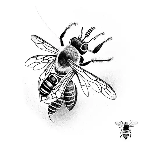 A gymnast performing a routine with intricate bee and flower motifs tattoo design idea