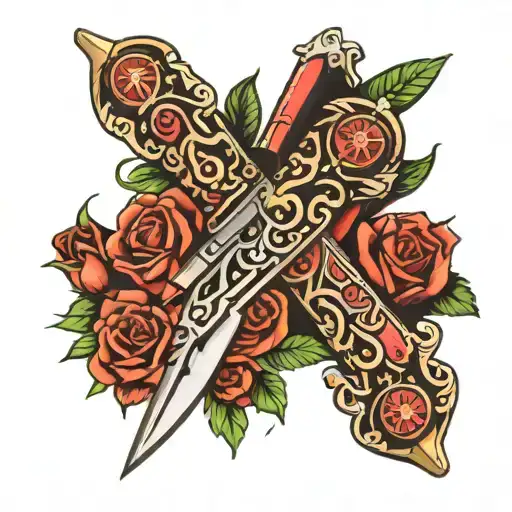 Switchblade  tattoo design idea
