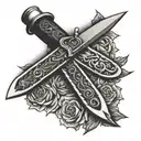 Switchblade  tattoo design idea