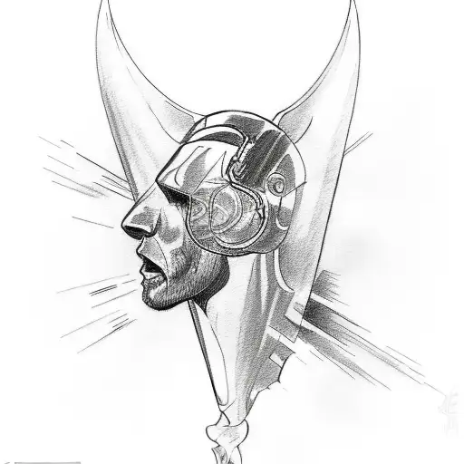 A sketch-style tattoo featuring the McLaren of James Hunt and the Ferrari of Nicky Lauda in action tattoo design idea