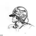 A sketch-style tattoo featuring the McLaren of James Hunt and the Ferrari of Nicky Lauda in action tattoo design idea