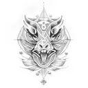 A dotwork tattoo capturing the essence of the McLaren of James Hunt and the Ferrari of Nicky Lauda tattoo design idea