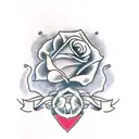 Peaky blinders with roses tattoo design idea