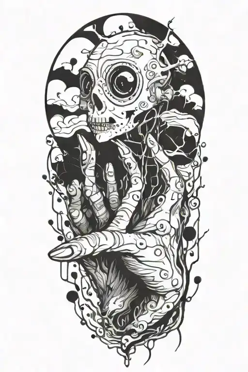 inspired by other mother's hand from coraline  tattoo design idea