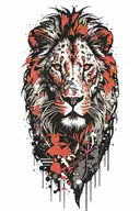 lion tattoo design idea