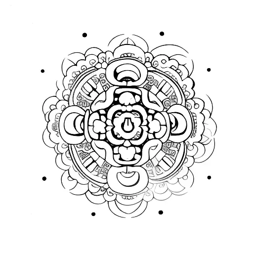 buddhist zen tattoo design idea