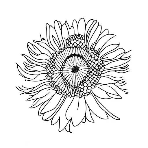 Chrysanthemum, daisy, cosmos, carnation,violet single flowers  tattoo design idea