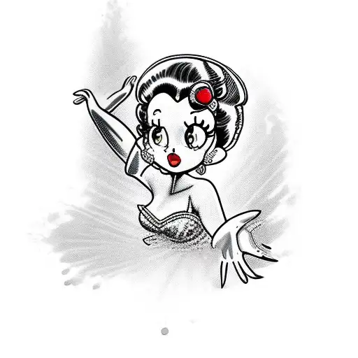 betty boop tattoo design idea