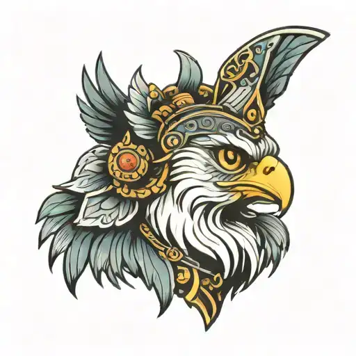 Gryphon miner tattoo design idea