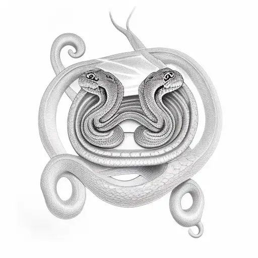 snake on collarbone tattoo design idea