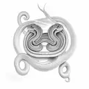 snake on collarbone tattoo design idea