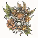 juice wrld lyrics tattoo design idea