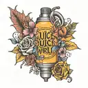 juice wrld lyrics tattoo design idea