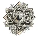 metatron cube tattoo design idea
