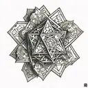 metatron cube tattoo design idea