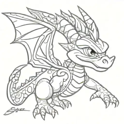spyro tattoo design idea