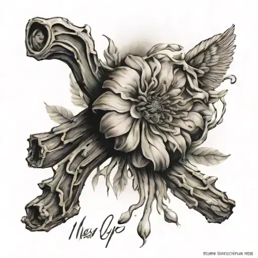 never give up,   never give in tattoo design idea
