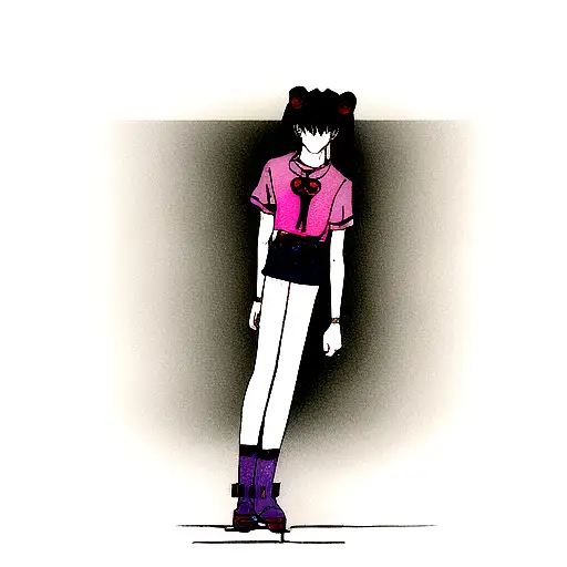 grunge Evangelion  tattoo design idea