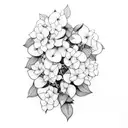 bougainvillea  tattoo design idea