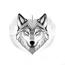 nordic wolf tattoo design idea