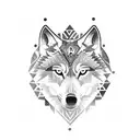 nordic wolf tattoo design idea