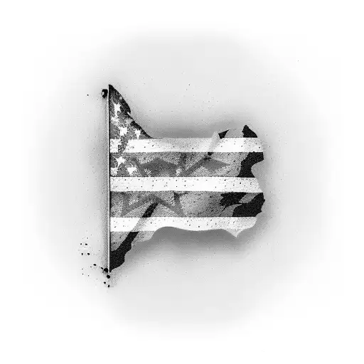 Motocross jump with the Texas flag as the background tattoo design idea